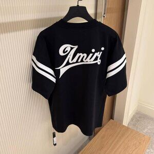Small Amiri Men's Black Cotton T-Shirt Relaxed Fit